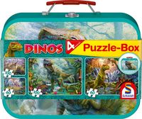 Produktbild Dinos, Puzzle-Box, 2 x 60, 2 x100 Teile im Metallkoffer