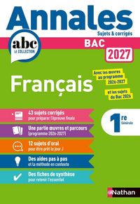Produktbild: Annales Abc du Bac ; Sujets & Corriges ; Francais ; 1re (Edition 2027)