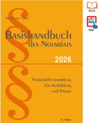 Produktbild: Basishandbuch des Notariats 2026