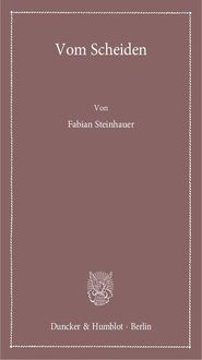 Produktbild: Vom Scheiden.