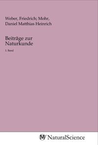 Produktbild: Beitr&auml;ge zur Naturkunde
