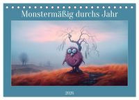 Produktbild: Monsterm&auml;&szlig;ig durchs Jahr (Tischkalender 2026 DIN A5 quer), CALVENDO Monatskalender