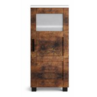 Produktbild: Holz Badschrank Midischrank Nilari 70 x 38 x 28 cm