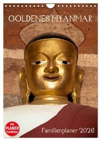 Produktbild: Goldenes Myanmar - Familienkalender 2026 (Wandkalender 2026 DIN A4 hoch), CALVENDO Monatskalender
