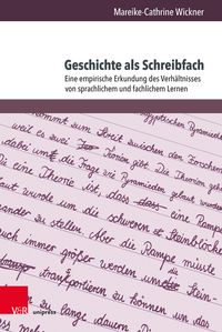 Produktbild: Geschichte als Schreibfach