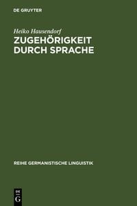 Produktbild: Zugeh&ouml;rigkeit durch Sprache