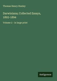 Produktbild: Darwiniana; Collected Essays, 1893-1894