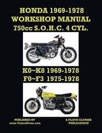 Produktbild: Honda 1969-1978 Workshop Manual 750cc Sohc 4 Cylinder K0 K8 & F0 F3