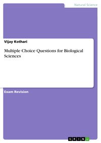 Produktbild: Multiple Choice Questions for Biological Sciences