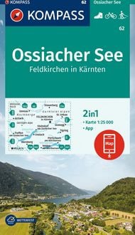 Produktbild: KOMPASS Wanderkarte 62 Ossiacher See, Feldkirchen in K&auml;rnten 1:25.000
