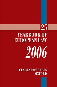 Produktbild: Yearbook of European Law