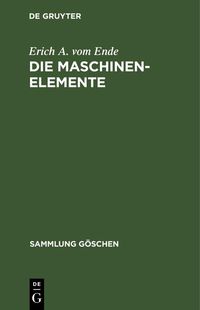 Produktbild: Die Maschinenelemente