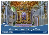 Produktbild: Kirchen und Kapellen (Wandkalender 2027 DIN A2 quer), CALVENDO Monatskalender