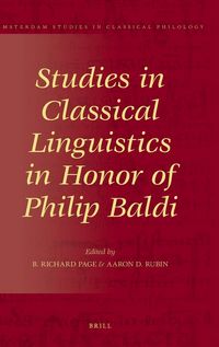 Produktbild: Studies in Classical Linguistics in Honor of Philip Baldi