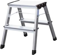 Produktbild: Krause MONTO Treppy 130013 Aluminium Montagetritt klappbar Arbeitsh&ouml;he (max.): 2.45 m Silber 2 kg