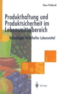 Produktbild: Produkthaftung und Produktsicherheit im Lebensmittelbereich