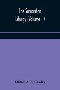 Produktbild: The Samaritan Liturgy (Volume Ii)