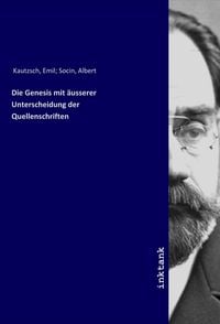 Produktbild: Die Genesis mit &auml;usserer Unterscheidung der Quellenschriften