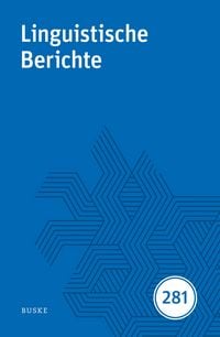 Produktbild: Linguistische Berichte Heft 281