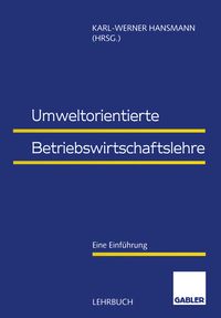 Produktbild: Umweltorientierte Betriebswirtschaftslehre