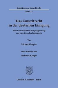 Produktbild: Das Umweltrecht in der deutschen Einigung.