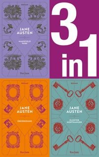 Produktbild: Jane Austen: Drei Romane in einem E-Book (3-in-1-Bundle). Mansfield Park, Kloster Northanger, &Uuml;berredung