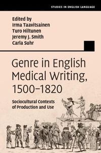 Produktbild: Genre in English Medical Writing, 1500-1820
