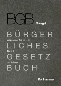 Produktbild: Kommentar zum B&uuml;rgerlichen Gesetzbuch mit Einf&uuml;hrungsgesetz und Nebengesetzen (BGB) (Soergel)