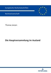 Produktbild: Die Hauptversammlung im Ausland