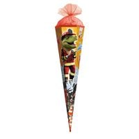 Produktbild: Motivschultüte 85 cm, Feuerwehr-Dino