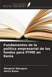 Produktbild: Fundamentos de la pol&iacute;tica empresarial de los fondos para PYME en Kenia