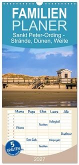 Produktbild: Familienplaner 2027 - Sankt Peter-Ording - Str&auml;nde, D&uuml;nen, Weite mit 5 Spalten (Wandkalender, 21 x 45 cm) CALVENDO