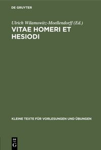 Produktbild: Vitae Homeri et Hesiodi
