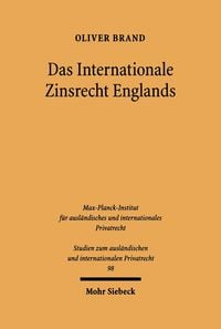 Produktbild: Das Internationale Zinsrecht Englands