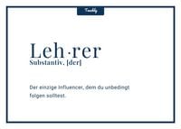 Produktbild: Teachly Postkarte, Der einzige Influencer