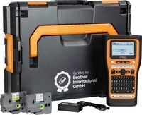 Produktbild: Brother PT-E560BT und Brother L-BOXX 136 Systemk Beschriftungsger&auml;t Geeignet f&uuml;r Schriftband: TZe, HSe 24 mm