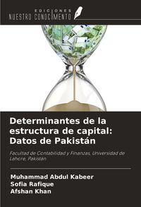 Produktbild: Determinantes de la estructura de capital: Datos de Pakist&aacute;n