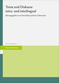 Produktbild: Texte und Diskurse intra- und interlingual