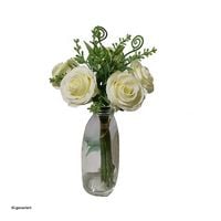 Produktbild: HTI-Living Kunstblume Rosenstrau&szlig; in Vase Flora Kunstblume Rosenstrau&szlig; in Vase Flora