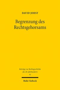 Produktbild: Begrenzung des Rechtsgehorsams