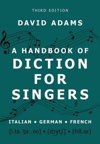 Produktbild: A Handbook of Diction for Singers
