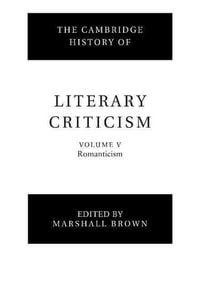 Produktbild: The Cambridge History of Literary Criticism