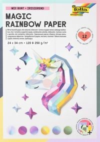 Bild vom Artikel Folia Magic Rainbow 12 Blatt irisierendes Bastelpapier 24 x 34 cm, 120 & 250 g/m² vom Autor 