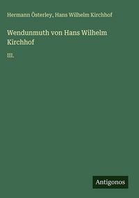 Produktbild: Wendunmuth von Hans Wilhelm Kirchhof