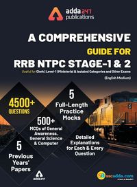 Produktbild: A Comprehensive Guide for RRB NTPC, Group D, ALP & Others Exams 2019 English Printed Edition (NTPC Special)
