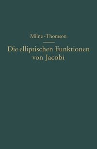 Produktbild: Die elliptischen Funktionen von Jacobi