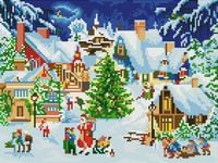Produktbild: Diamond-Painting-Adventskalender &ndash; Zauberhaftes Winterdorf