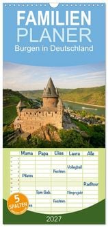 Produktbild: Familienplaner 2027 - Burgen in Deutschland mit 5 Spalten (Wandkalender, 21 x 45 cm) CALVENDO
