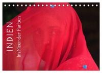 Produktbild: Indien - im Meer der Farben (Tischkalender 2027 DIN A5 quer), CALVENDO Monatskalender
