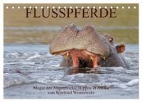 Produktbild: Flusspferde Magie des Augenblicks - Hippos in Afrika (Tischkalender 2027 DIN A5 quer), CALVENDO Monatskalender